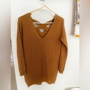 oversized knitted sweater